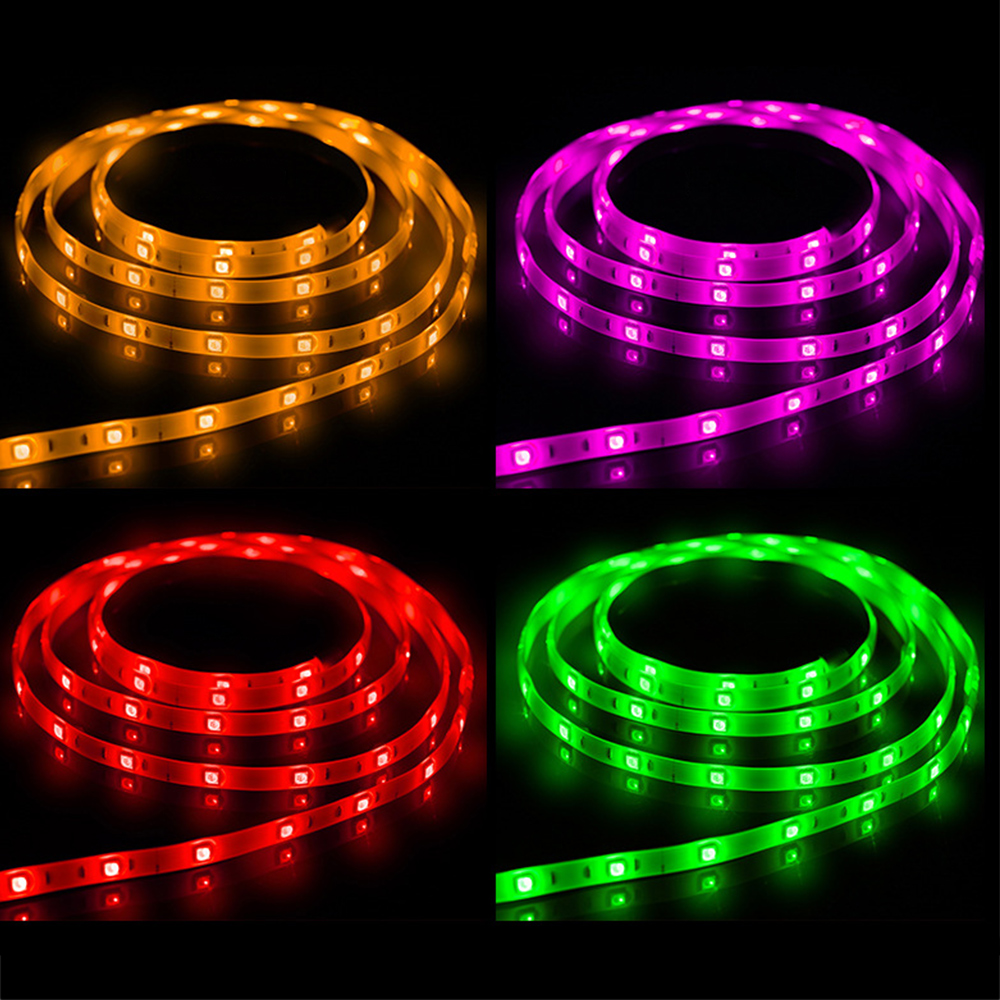 WIFI Smart LED Strip Lights Kit DC5V 30LEDs/m 5050SMD RGB Flexible LED Strip Lights With USB Port, Apply With Amazon Alexa And Google Home Voice Control, 2m/6.56ft for sale